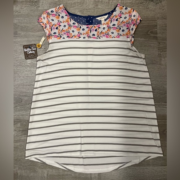 Matilda Jane Tops - Matilda Jane Let’s Go Together Love You Lots Top size medium